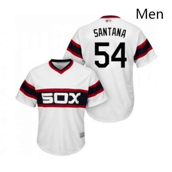 Mens Chicago White Sox 54 Ervin Santana Replica White 2013 Alternate Home Cool Base Baseball Jersey